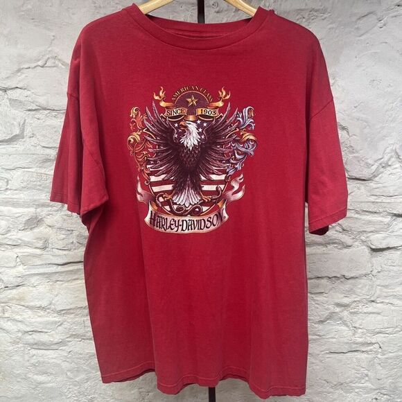 Vintage 90s y2k Harley Davidson Reading PA T Shirt XL Holoubek Made in USA Faded - Picture 1 of 9